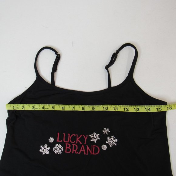 Lucky Brand Women's Graphic Snowflake Strappy Camisole Tank Top Size L - Picture 8 of 8